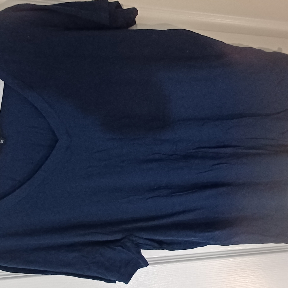 Ambiance Blue Short Sleeve Relaxed Tunic.